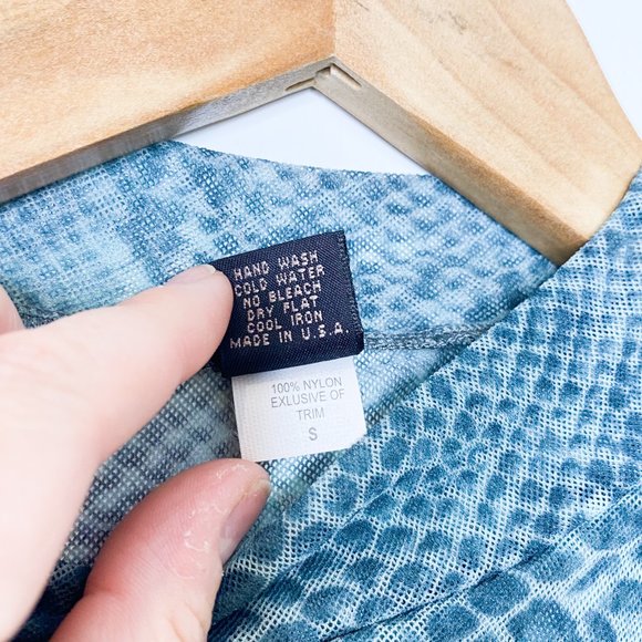 REVOLVE Python Tulle Mock Neck Bodysuit - Picture 8 of 9